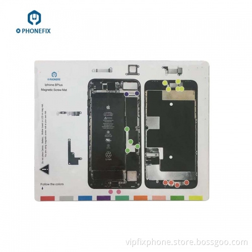 Iphone 8 Plus X Magnetic Screw Mat Repair Technician Disassembly Pad